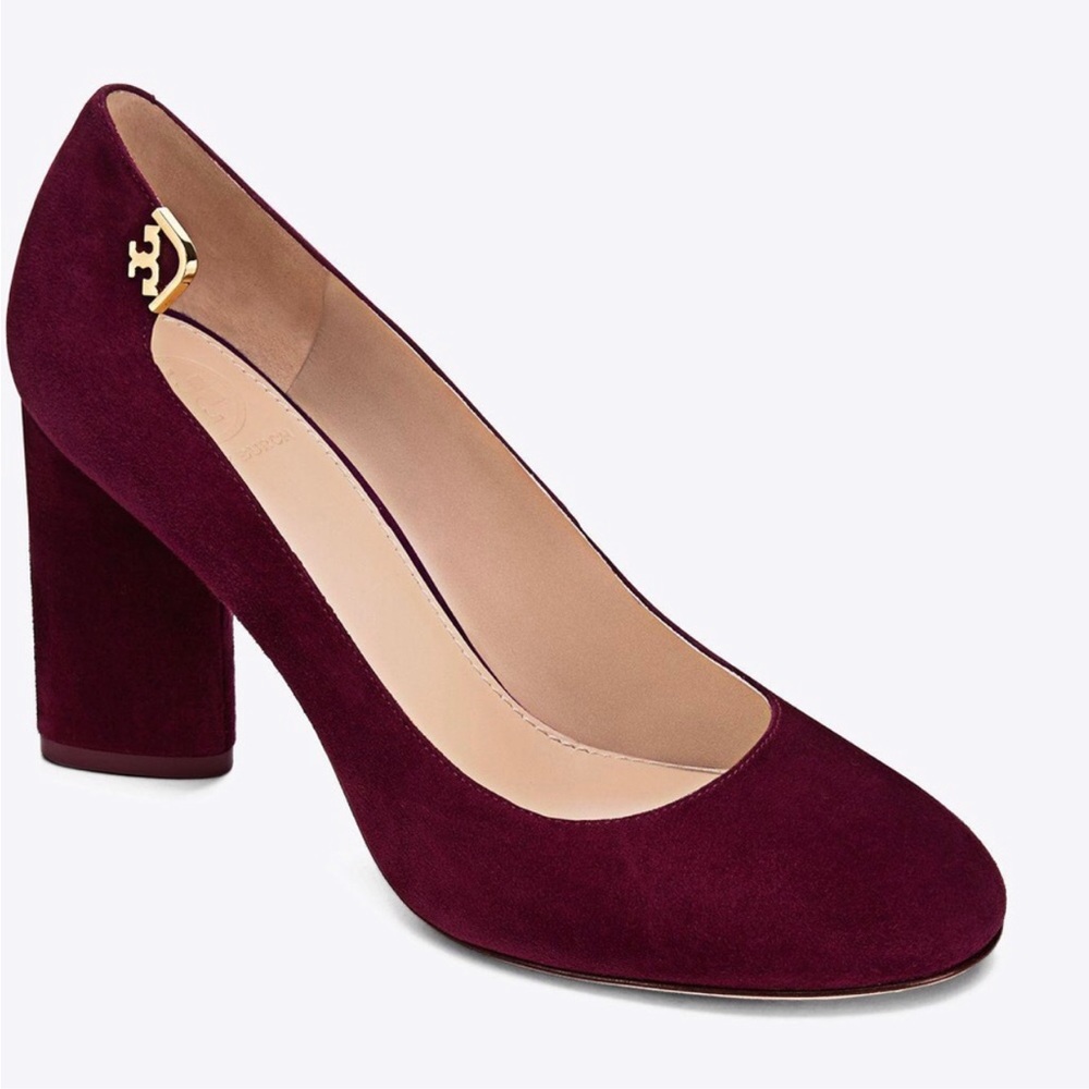 Tory Bruch New in box Elizabeth 85MM Round toe Pumps Suede